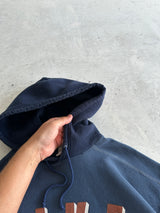 90's Nike Spell Out Overdyed Heavyweight Hoodie (M)