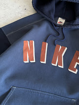 90's Nike Spell Out Overdyed Heavyweight Hoodie (M)