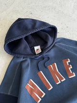 90's Nike Spell Out Overdyed Heavyweight Hoodie (M)