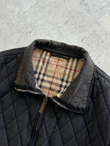 Vintage Burberry Nova Check Quilted Zip Up Jacket (M)
