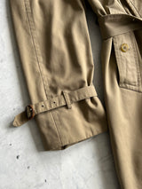 Vintage Burberry Nova Check Trench Coat / Mac (L)
