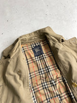 Vintage Burberry Nova Check Trench Coat / Mac (L)