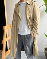 Vintage Burberry Nova Check Trench Coat / Mac (L)