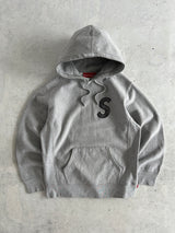 AW/18 Supreme S Logo Heavyweight Pullover Hoodie (M)