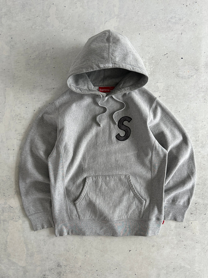 AW/18 Supreme S Logo Heavyweight Pullover Hoodie (M)