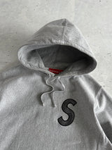 AW/18 Supreme S Logo Heavyweight Pullover Hoodie (M)