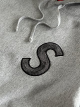 AW/18 Supreme S Logo Heavyweight Pullover Hoodie (M)