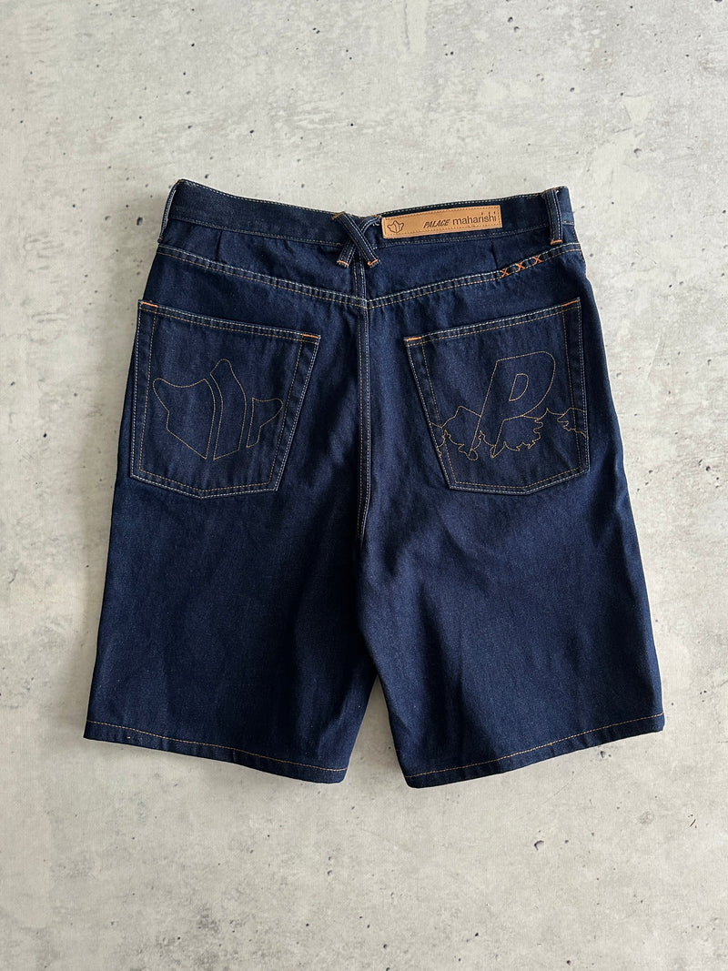 Palace x Maharishi Embroidered Denim Shorts (W32)
