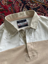 Vintage Avirex Stripe Long Sleeve Polo Shirt (L)