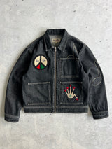 Stussy x Patta Embroidered Denim Zip Up Work Jacket (S)