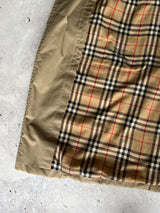 Vintage Burberry Nova Check Trench Coat / Mac (L)