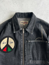 Stussy x Patta Embroidered Denim Zip Up Work Jacket (S)