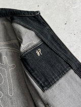 Stussy x Patta Embroidered Denim Zip Up Work Jacket (S)