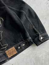 Stussy x Patta Embroidered Denim Zip Up Work Jacket (S)