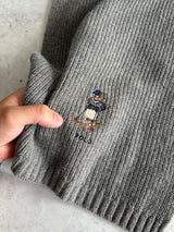 Ralph Lauren Embroidered Polo Bear Knit Scarf (One Size)