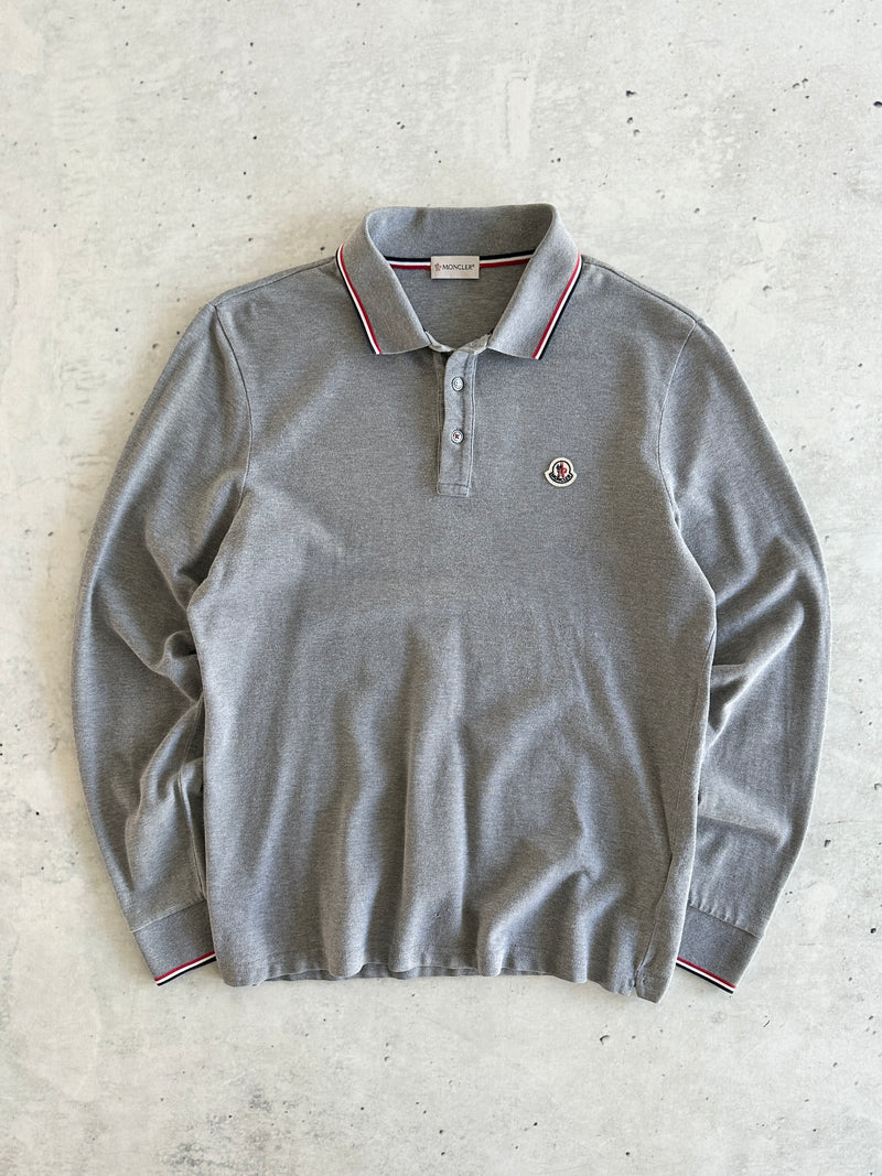 Moncler Maglia Long Sleeve Polo Shirt (M)