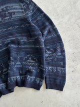 Ralph Lauren Western cowboy Crewneck Knit Jumper (XL)