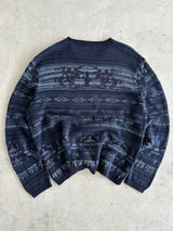 Ralph Lauren Western cowboy Crewneck Knit Jumper (XL)