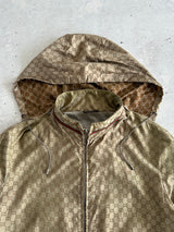SS/11 Gucci GG Monogram Nylon Hooded Jacket (S)
