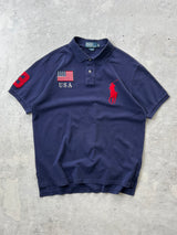 Ralph Lauren USA Big Logo Polo Shirt (L)