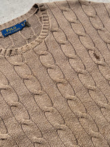 Ralph Lauren Cable Knit Crewneck Jumper (XL)