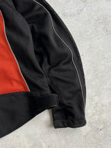 90's Harley Davidson Mesh Zip Up Motorcycle Jacket (Women's L)