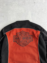 90's Harley Davidson Mesh Zip Up Motorcycle Jacket (Women's L)