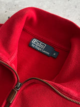 90's Ralph Lauren Ribbed 1/4 Zip Jumper (S)