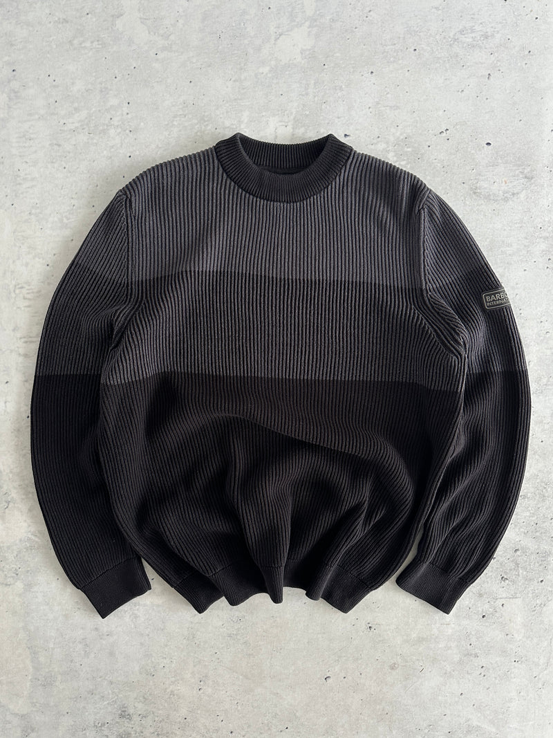 Barbour International Stripe Chunky Knit Jumper (XL)