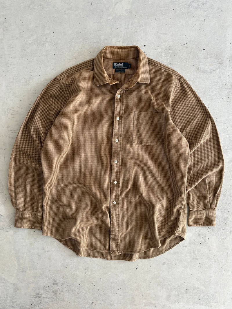 90s Ralph Lauren Curham heavy cotton Shirt (XL)