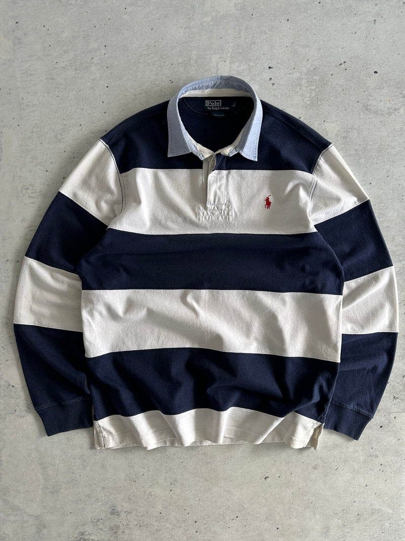 Ralph Lauren Heavyweight Stripe Rugby Shirt (L)