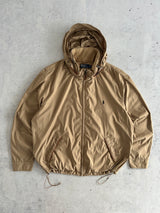 Ralph Lauren Nylon Zip Up Hooded Jacket (XXL)