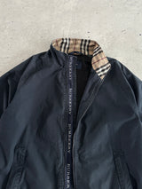 00's Burberry Nova Check Zip Up Harrington Jacket (M)