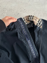00's Burberry Nova Check Zip Up Harrington Jacket (M)