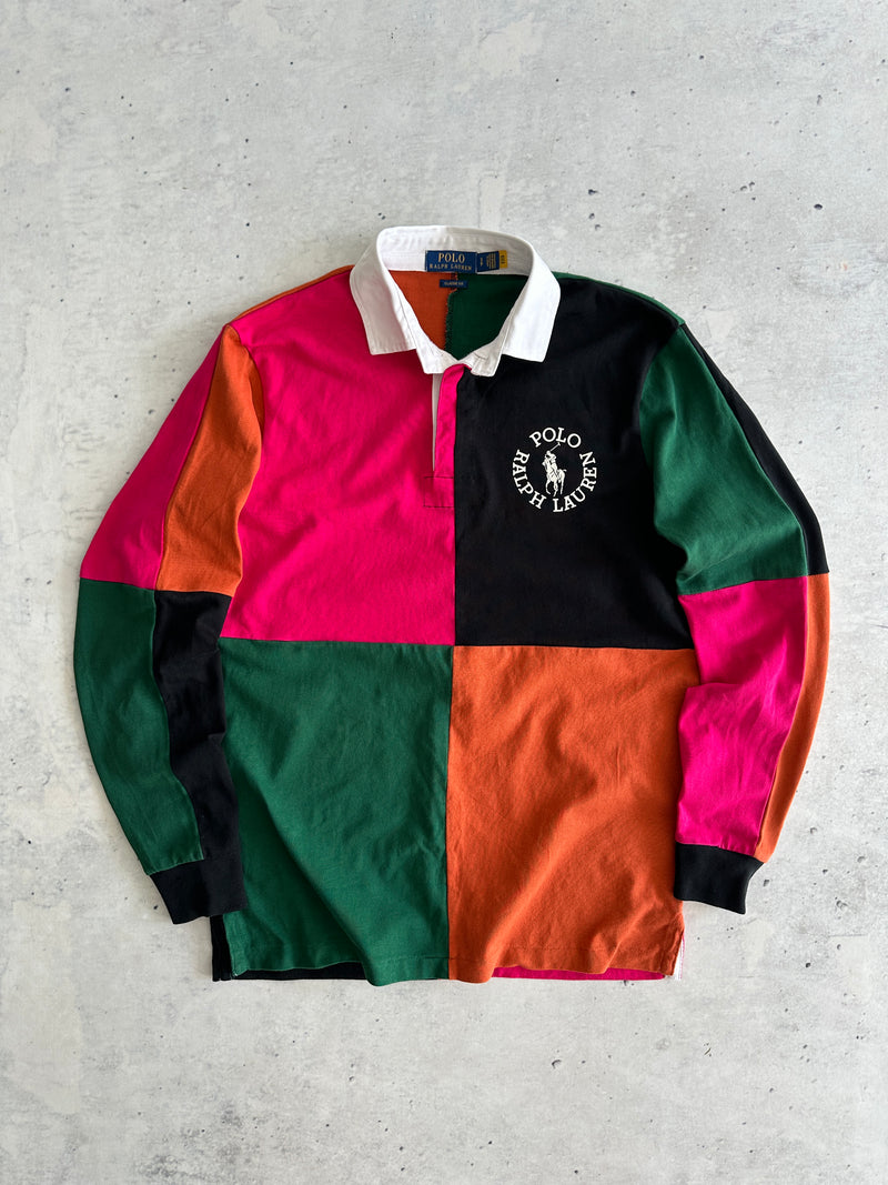 Ralph Lauren Colour Block Rugby Shirt (S)