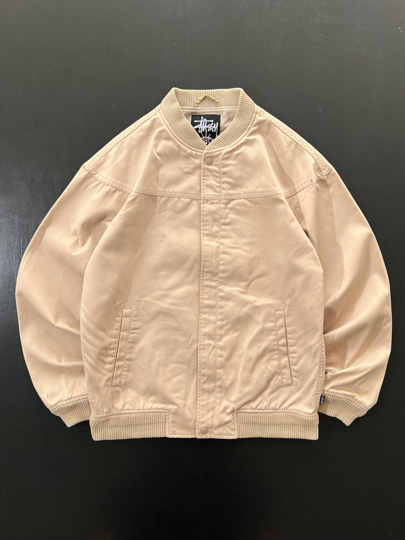 00's Stussy Heavy Canvas Zip Up Bomber Jacket (S)