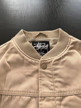 00's Stussy Heavy Canvas Zip Up Bomber Jacket (S)