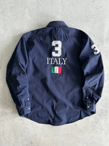 90's Ralph Lauren Italy Big Logo Long Sleeve Shirt (XXL)