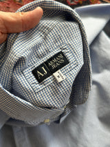 00's Armani Jeans Long Sleeve Checked Shirt (M)