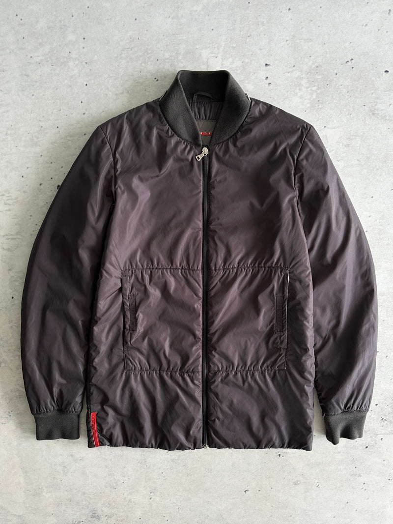 00's Prada Sport Nylon Padded Zip Up Jacket (S)