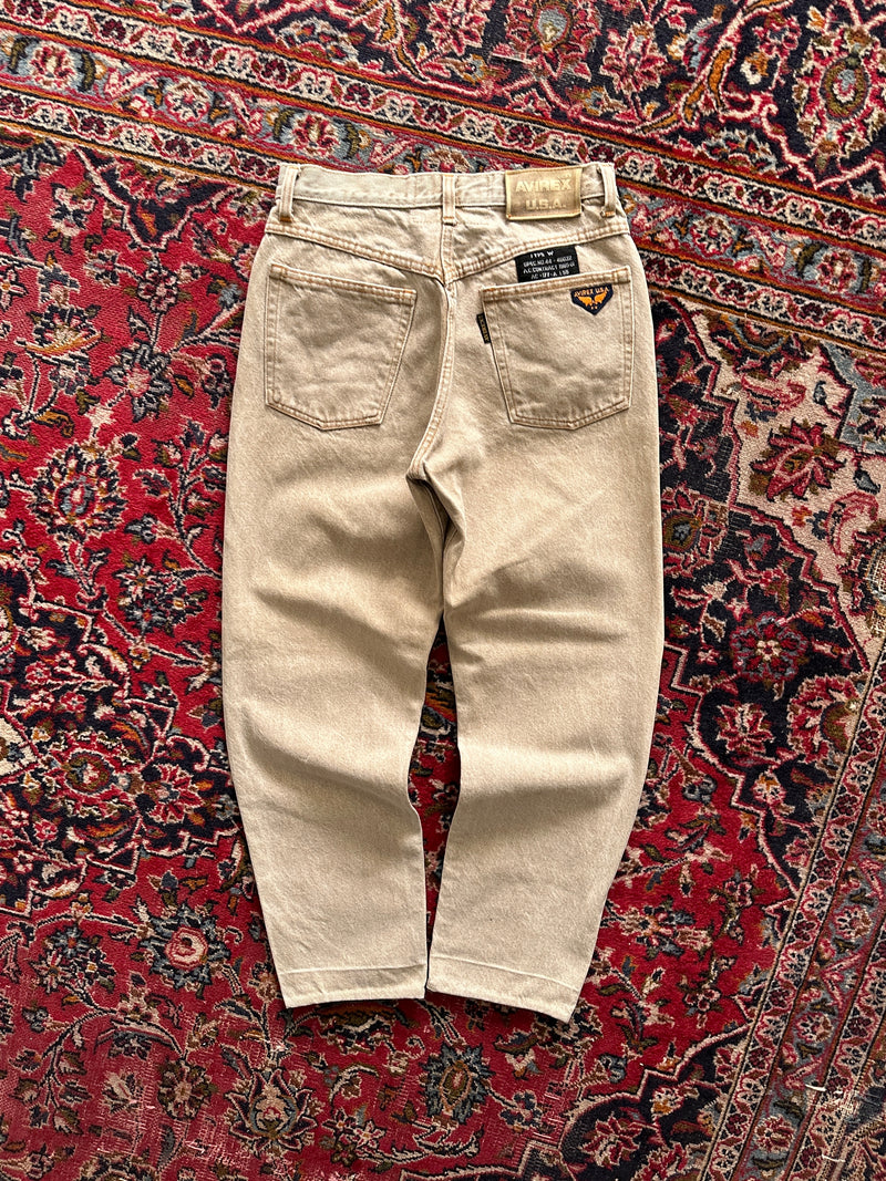 Vintage Avirex Embroidered Denim Jeans (Women's XS)
