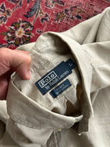 90's Ralph Lauren Linen Long Sleeve Shirt (XL)