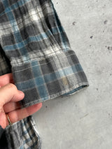 AW/10 Stone Island Compass Logo Plaid Flannel Shirt (M)