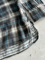 AW/10 Stone Island Compass Logo Plaid Flannel Shirt (M)