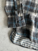 AW/10 Stone Island Compass Logo Plaid Flannel Shirt (M)
