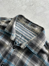 AW/10 Stone Island Compass Logo Plaid Flannel Shirt (M)