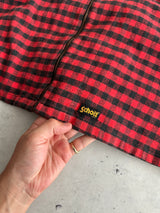 Schott NYC Heavyweight Plaid Zip Up Overshirt (L)