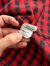 Schott NYC Heavyweight Plaid Zip Up Overshirt (L)