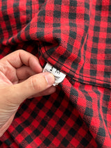 Schott NYC Heavyweight Plaid Zip Up Overshirt (L)