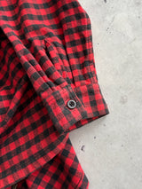 Schott NYC Heavyweight Plaid Zip Up Overshirt (L)